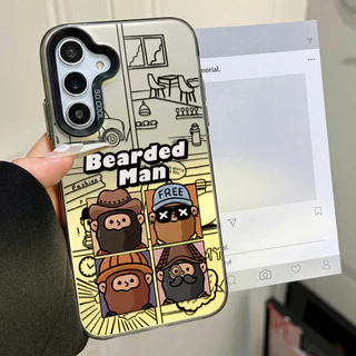 ลวดลายการ์ตูน IMD เคส For Samsung A57 A17 A07 A56 A36 A55 A06 A05S A15 A35 A54 เคสโทรศัพท์ เคสมือถือ
