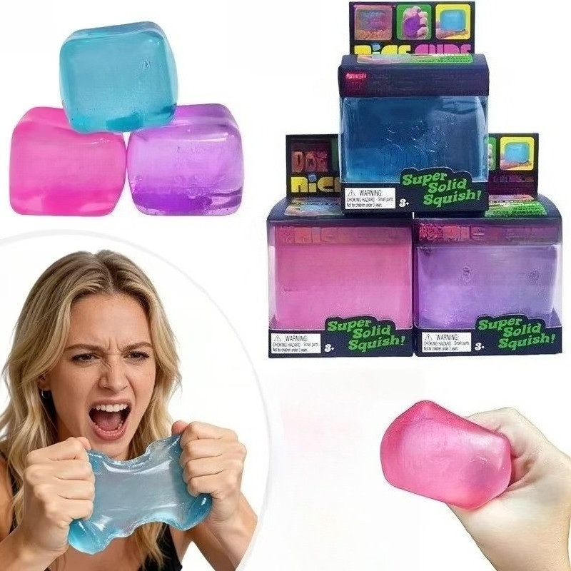 ใหม่ Nice Cube Schylling Cube Squishy บีบความเครียดบรรเทา BALL Super Solid Squishy ของเล่นช้า Rising Pinch Decompression ของเล่นสําหรับเด็กและผู้ใหญ่ ASMR