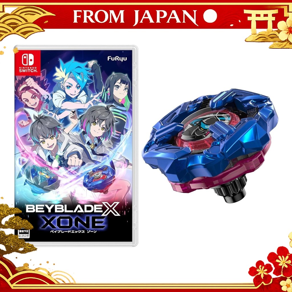 Beyblade X XONE (Beyblade X Zone) -Switch Manufacturer Bonus Shinobi 4-60LF Metal Coat: Blue Include