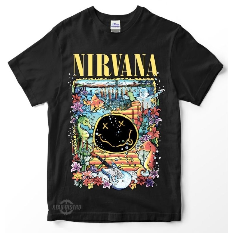 เสื้อยืด nirvana Under water เสื้อวง nirvana kurt Try it
