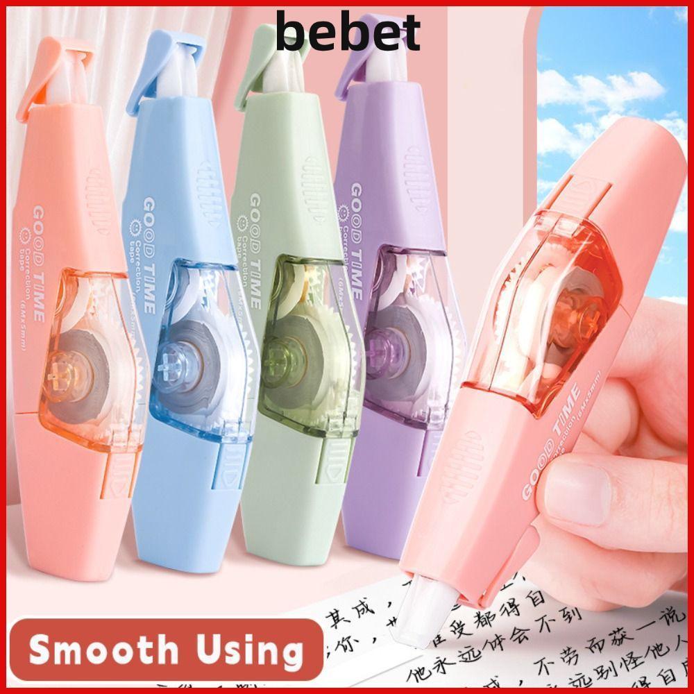 เบบี๋ 6ชิ้น/เซ็ตเทปเคลือบเงียบ,เทปลบคําผิดเงียบสีไล่ระดับสี,รูปร่างปากกาแบบพกพาความจุขนาดใหญ่นักเรียนเทปสลับนักเรียน