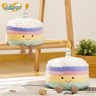 Aoduoyaya ตุ๊กตาเค้กสายรุ้ง ตุ๊กตาสัตว์ น่ารัก ของขวัญวันเกิด ของเล่นเด็ก ของขวัญวันหยุด