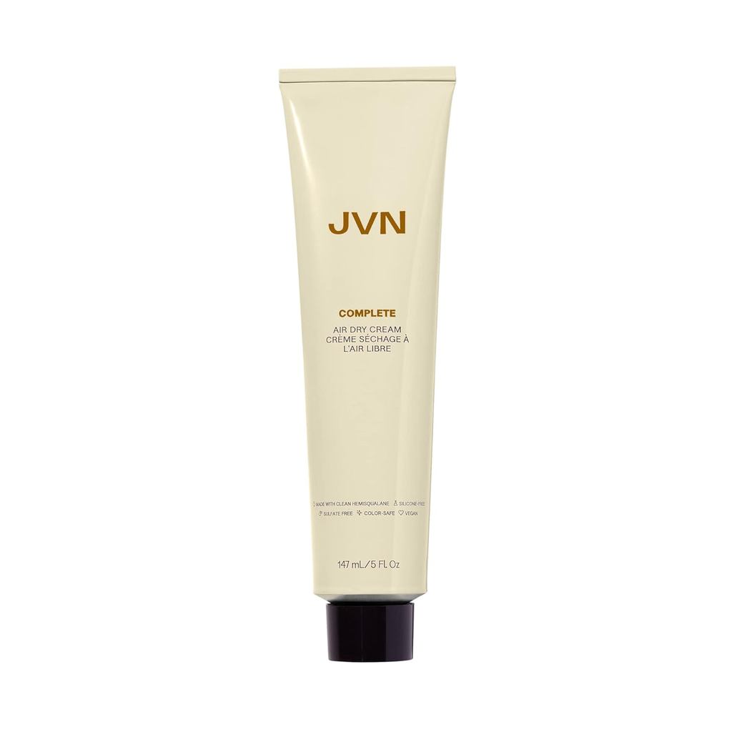 JVN No Heat Complete Air Dry Cream, 5 Fl Oz, ครีมบํารุงผมช่วยเพิ่มเนื้อธรรมชาติของคุณ, ครีมลอนและผลิ