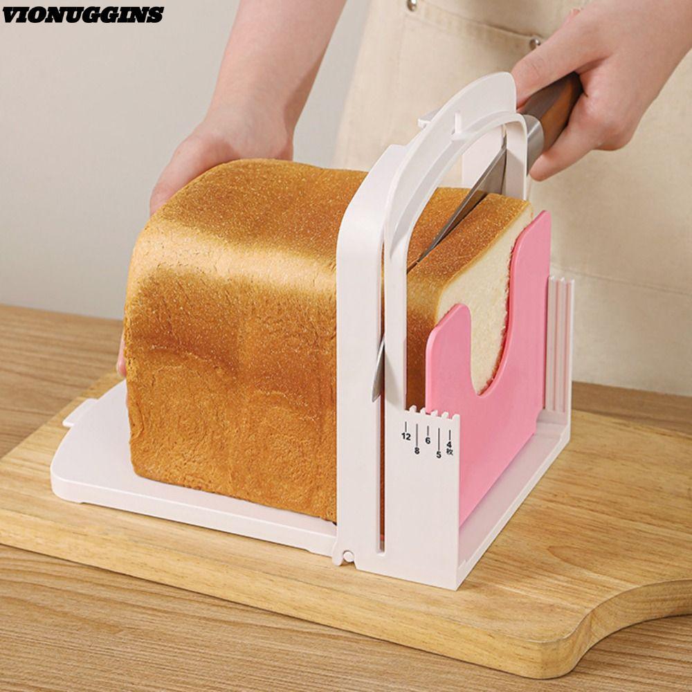 VIONUGGINS ขาตั้งตัดขนมปัง Toast Loaf Slicing DIY Baking|เครื่องมือโฮมเมดมัลติฟังก์ชั่น พับได้