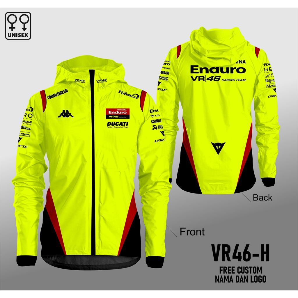เสื้อแจ็คเก็ตลูกเรือกันน้ํา Motogp Pertamina Enduro VR46 Ducati Racing Team ล่าสุด 2026 เสื้อแจ็คเก็