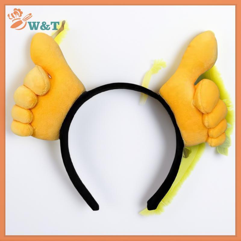 Hj Plush ตลก Gesture มอบ Thumbs-up Hand Heart Plush Hairband เครื่องประดับผม Party Dress Up คอสเพลย์