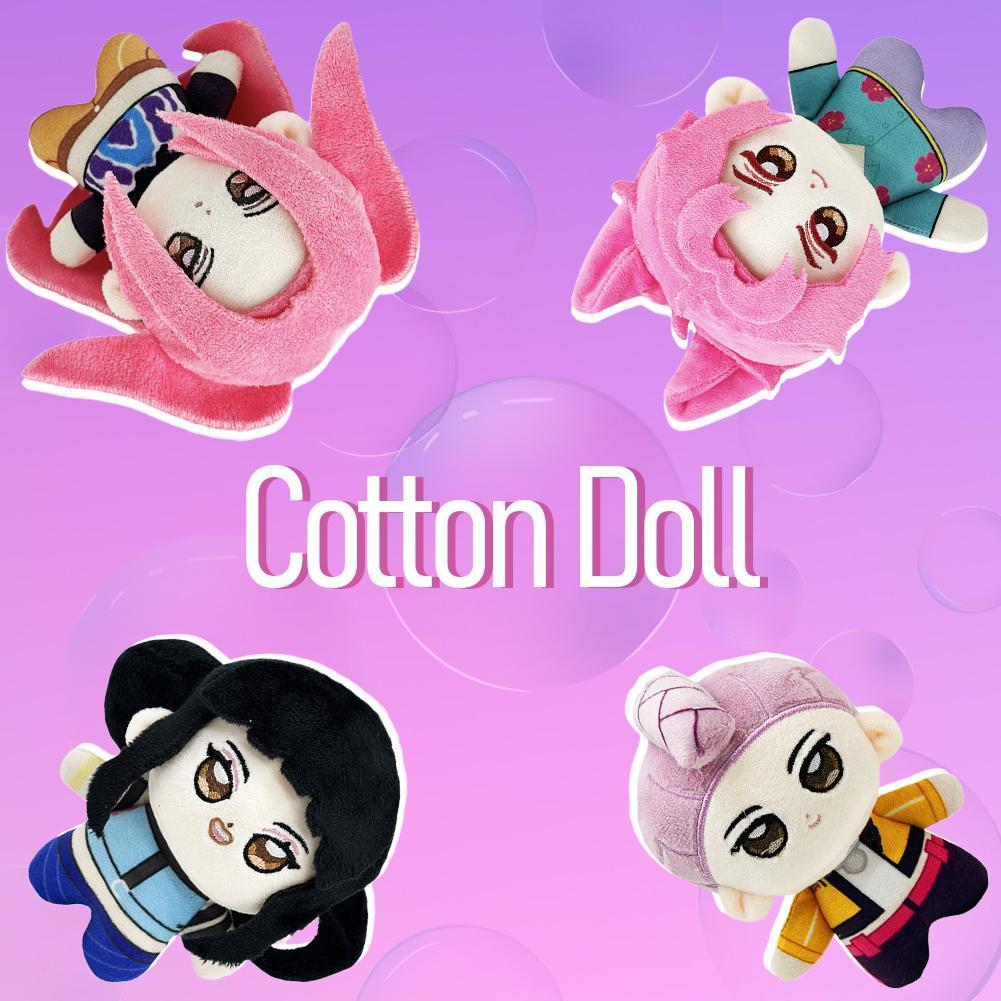 12 ซม.Kpop Demon Hunter ของเล่นตุ๊กตา,ผ้าฝ้ายเดสก์ท็อปตุ๊กตากระเป๋าเป้สะพายหลังตกแต่งพวงกุญแจ Z6t0