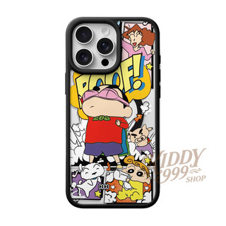 สำหรับiPhone เคสiPhoneลายน่ารัก เสริมสร้างแม่เหล็กอะคริลิคใสกระดานแข็งTPUกรอบนุ่มกันกระแทก  iP17 PRO MAX 1114 13 12 15