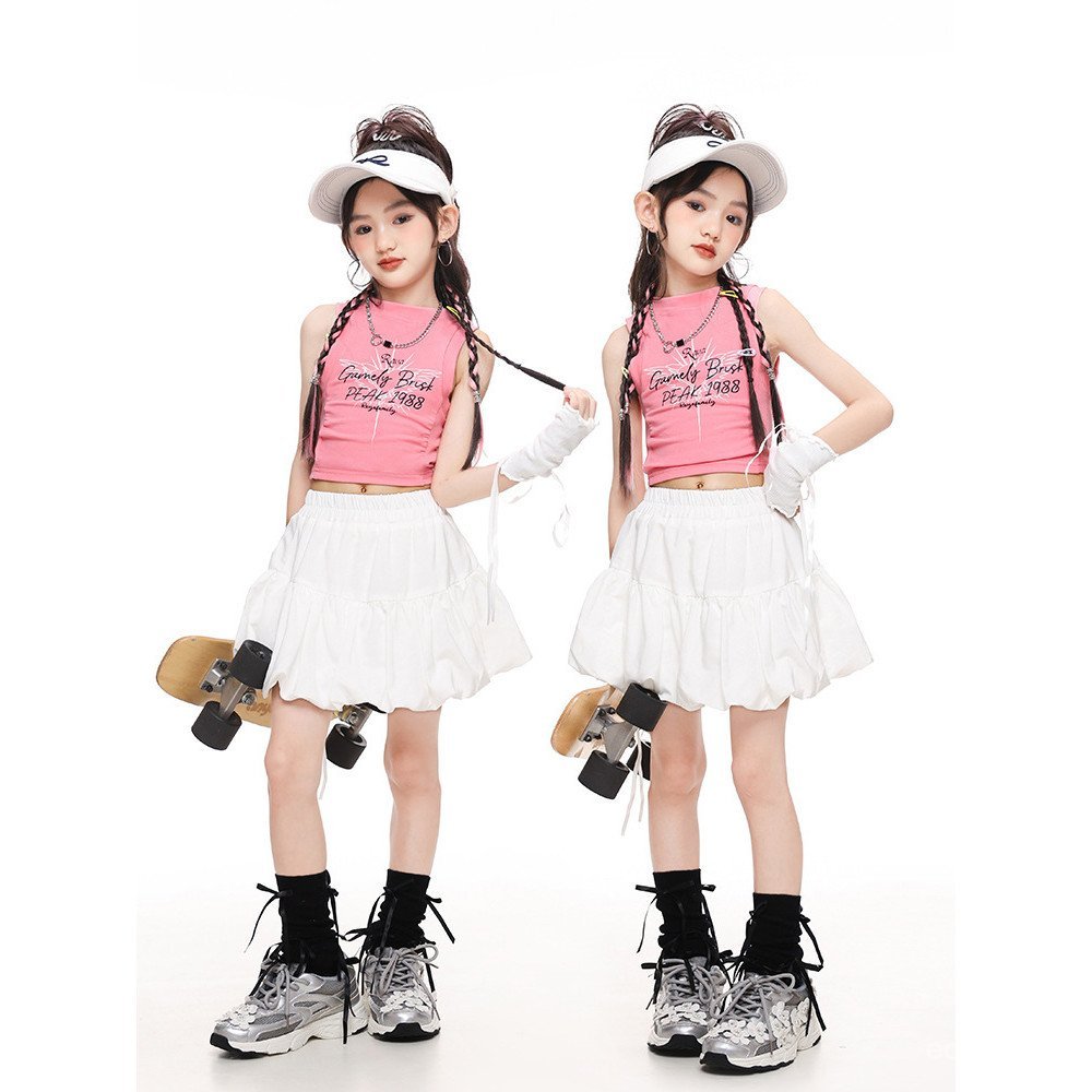 Catwalk Girl Group Performance ชุดแฟชั่นสำหรับเต้นจัสต์แดนซ์และสไตล์Streetwear เวอร์ชันเกาหลีEH7J