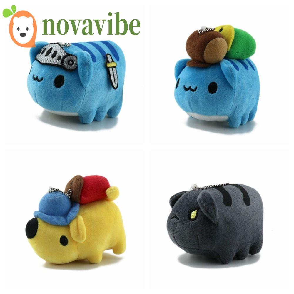 NOVAVIB Bugcat จี้,หลายสไตล์แมวสีฟ้าของเล่น Bugcat Capoo พวงกุญแจ,น่ารักพวงกุญแจกระเป๋า Charm การ์ตู