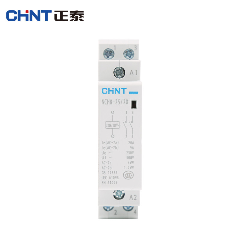 Zhengtai ในครัวเรือน 220V คอนแทค AC เฟสเดียว NCH8-20/20 25A40A63A ผลิตภัณฑ์พร้อมสต็อก