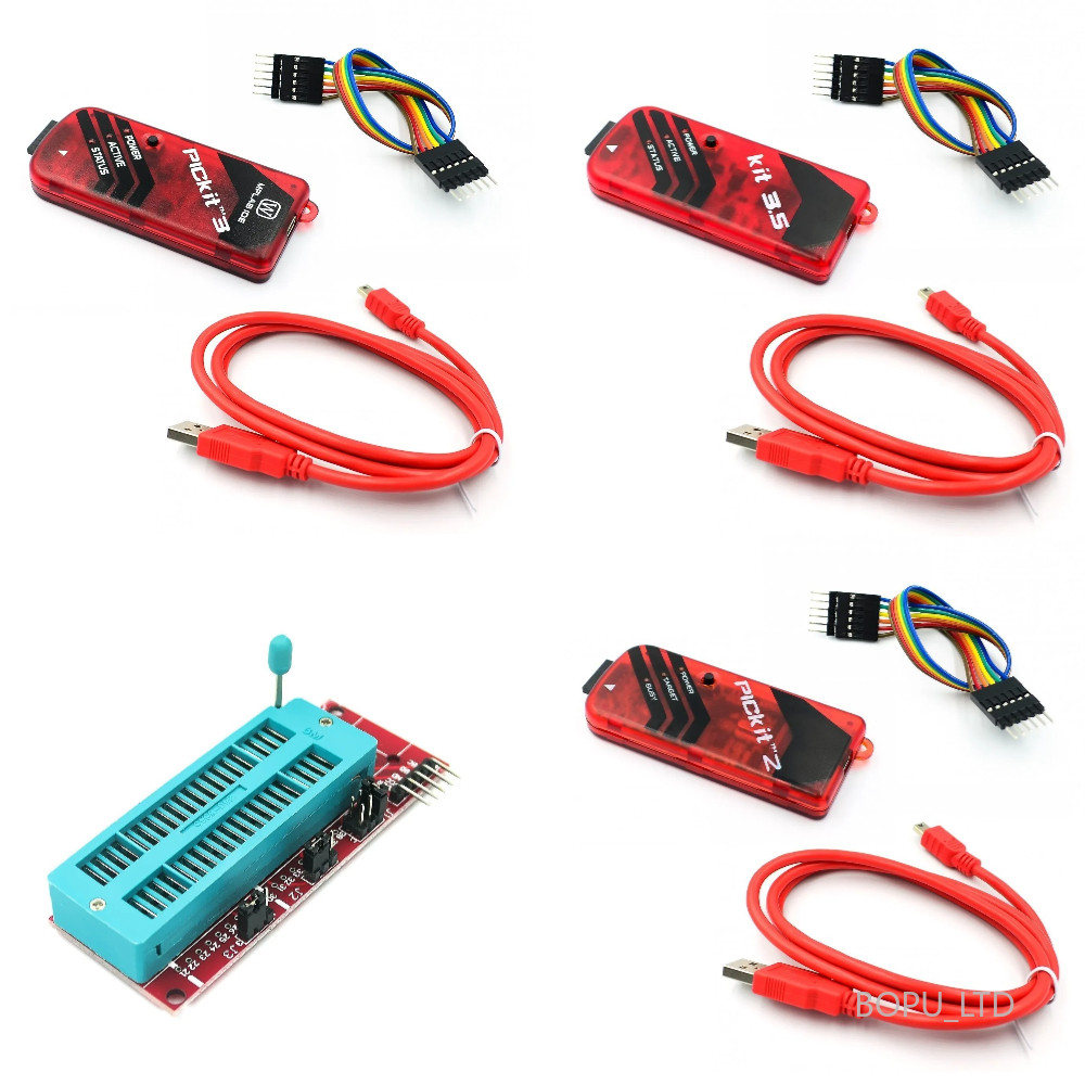 โปรแกรมเมอร์ PIC PICKit2/3/3.5 + ICD2 อะแดปเตอร์ Universal Programmer Seat