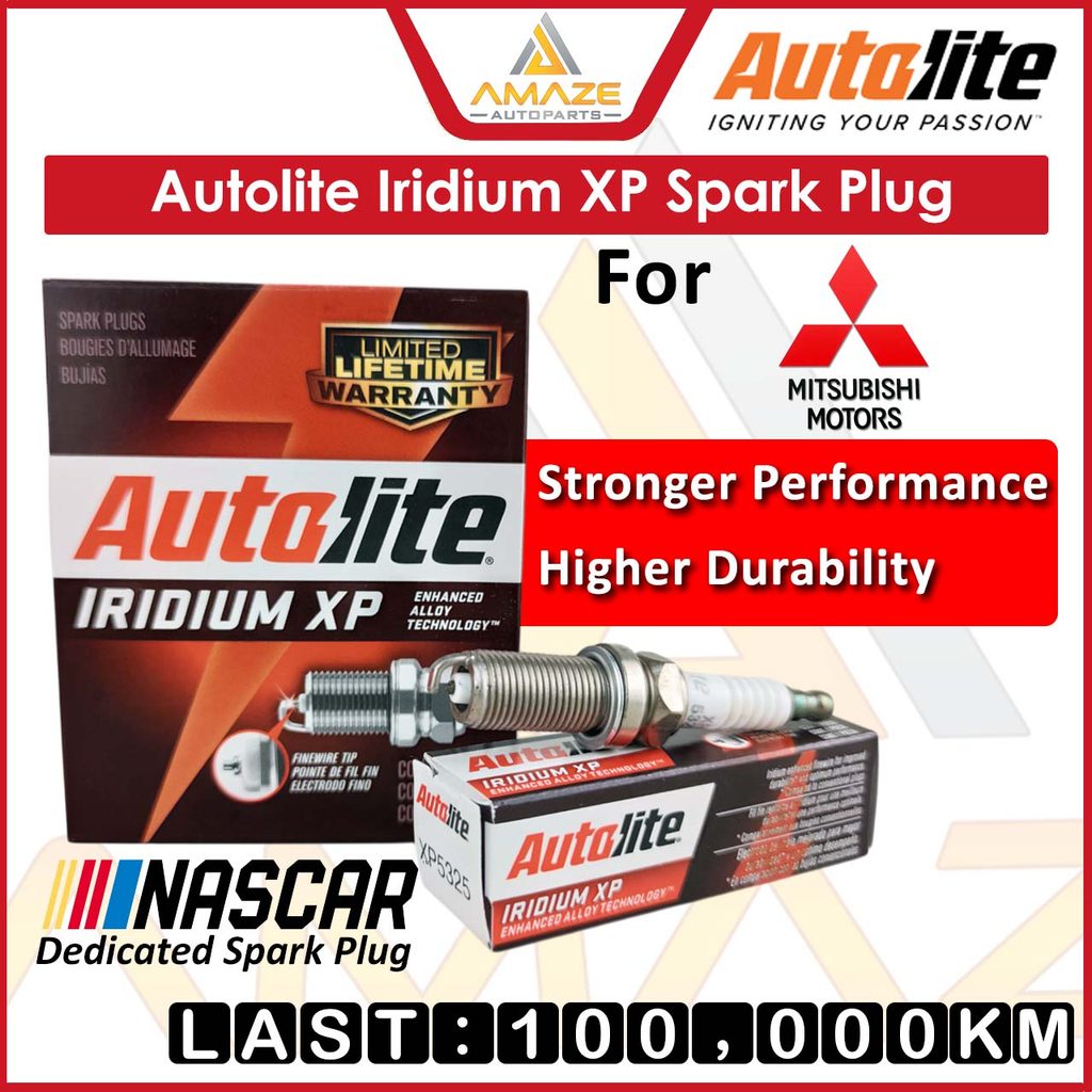 [Live]หัวเทียน Autolite Iridium XP สําหรับรถยนต์ Mitsubishi - Attrage, ASX, Lancer, Mirage, Xpander,
