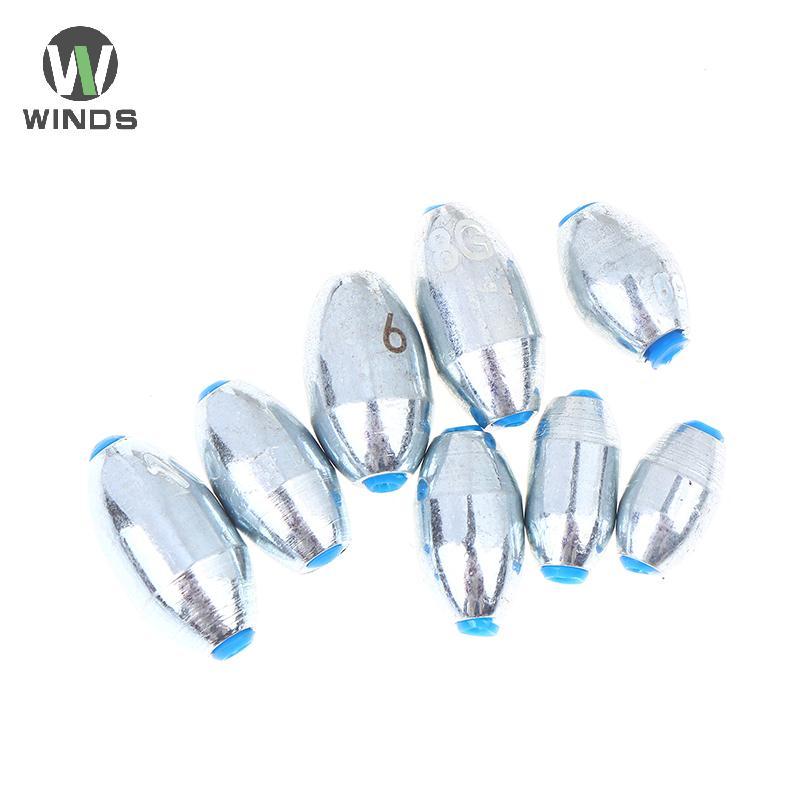 ODS 20 ชิ้น/ล็อตโลหะผสมเหล็กคาร์บอน Hollow Olive ตกปลา Sinkers 3g/4g/5g/6g/7g/8g/9g/10g น้ําหนักตกปล