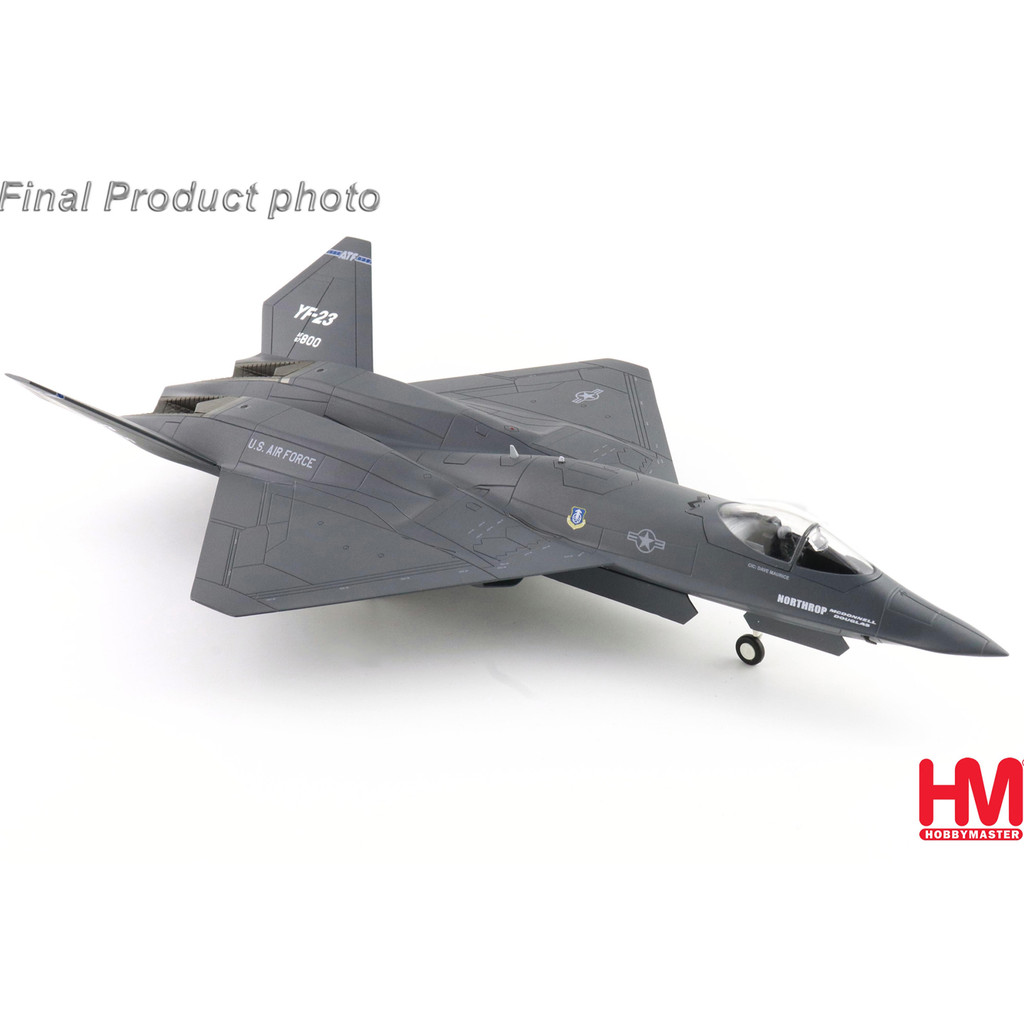 โลหะผสมรุ่น 1: 72 YF-23 Black Ghost 87-0800 1990 สําเร็จรูปรุ่น