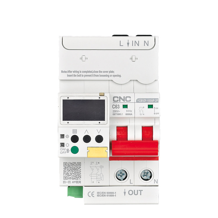 2026 คุณภาพสูงYCB9ZF Wifi สมาร์ท MCB 1P 2P 1P + N 4P 40A WIFI จับเวลาระยะไกลอัจฉริยะ 6KA Circuit Bre