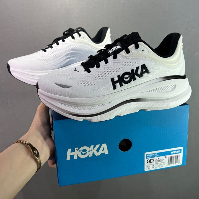 Hoka Bondi 9 รองเท้ากีฬาผู้ชายและผู้หญิง Hoka Bondi 8 รองเท้าวิ่ง 1162011-WLCB