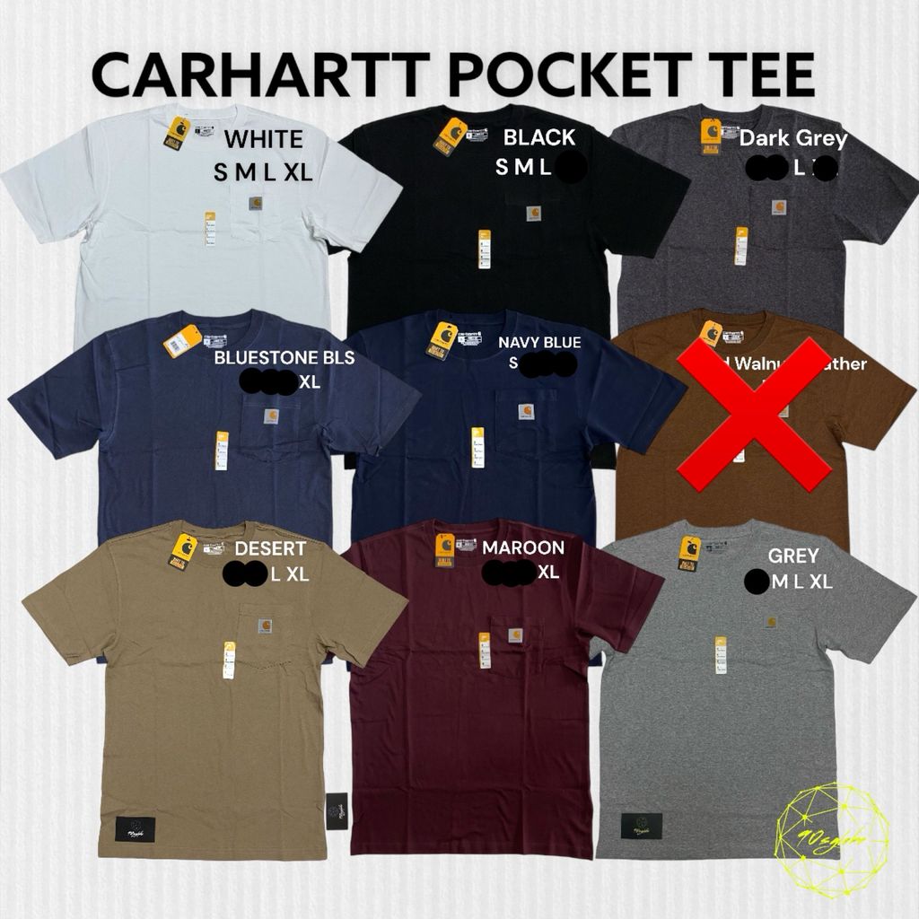 Carhartt Pocket Tee K87 USA แขนสั้น