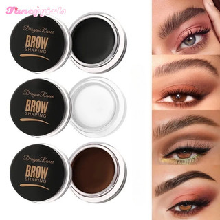 Eyebrow Dyeing Gel Natural Long Lasting Waterproof Smudge Proof Eyebrow Cream with Brush
