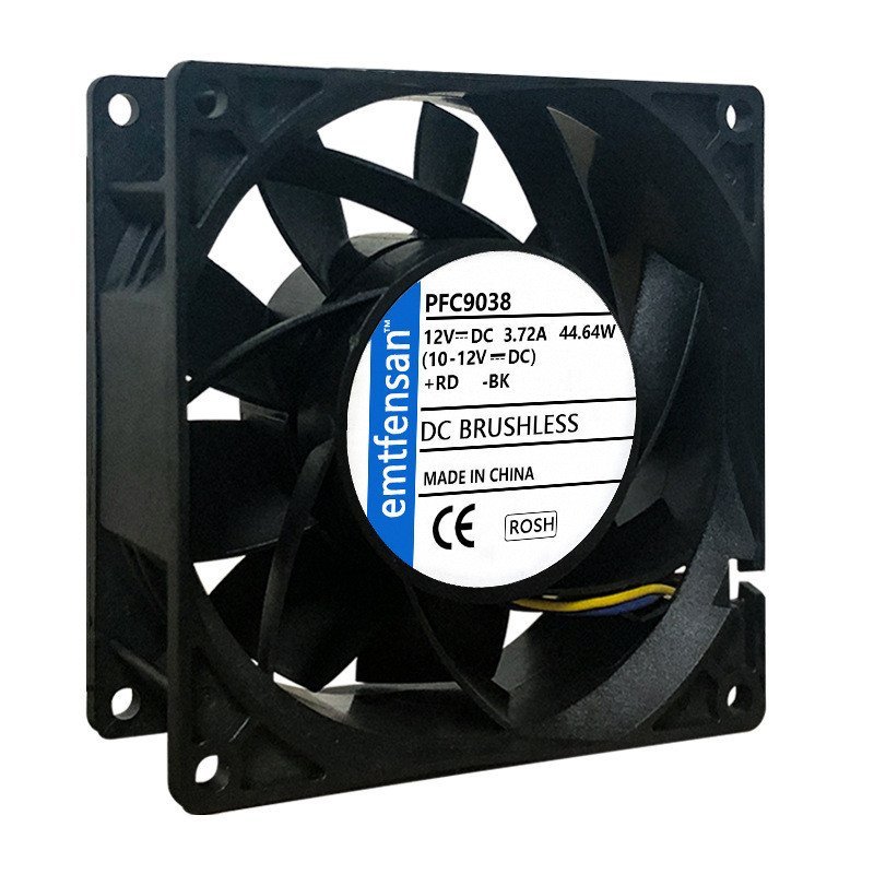 รุนแรงเครื่องฟอกอากาศ PWM ควบคุมความเร็ว 9cm9038 เครื่องเชื่อมไฟฟ้า 3.72A พัดลม/Atomizer 12Vcm การกร