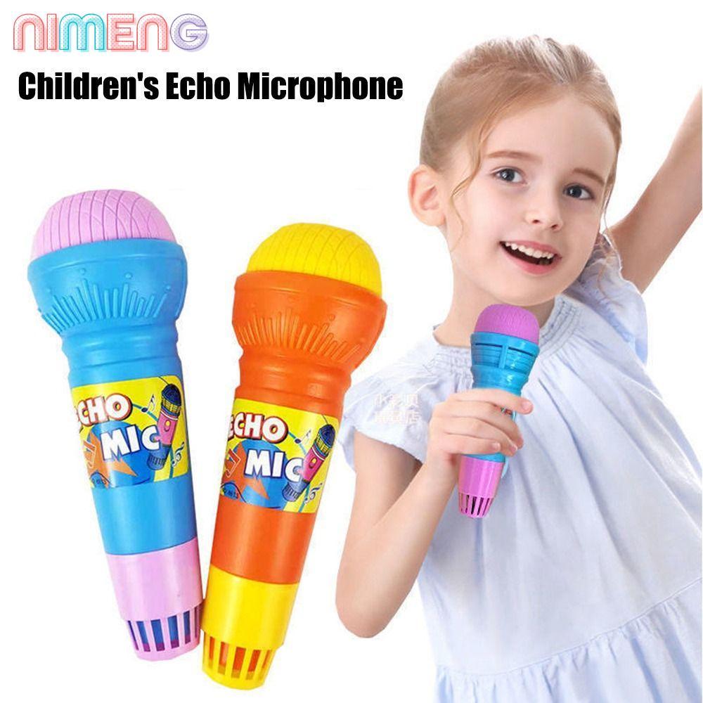 ของเล่นไมโครโฟนเสียงสะท้อนสําหรับเด็ก นิเมง ตรัสรู้ตลกไมโครโฟนจําลองการเสียงสะท้อนทางกายภาพแบบพกพาไม่จําเป็นต้องใช้แบตเตอรี่ดนตรีต้นการศึกษาของเล่นเด็กพรรคของขวั