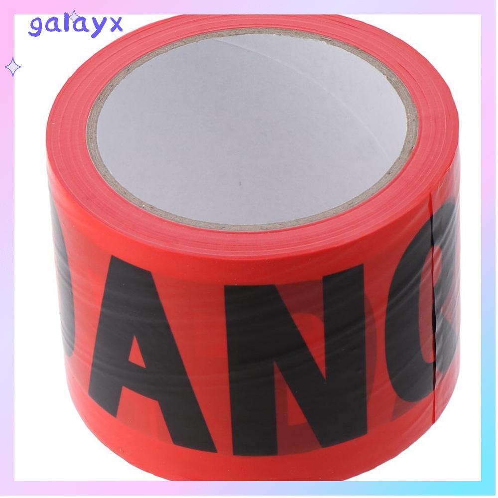 GALAYX Caution Barrier Tape, Roll 7.5cm*100M Red Danger Tape, Widely used Non-Adhesive Safety Warnin