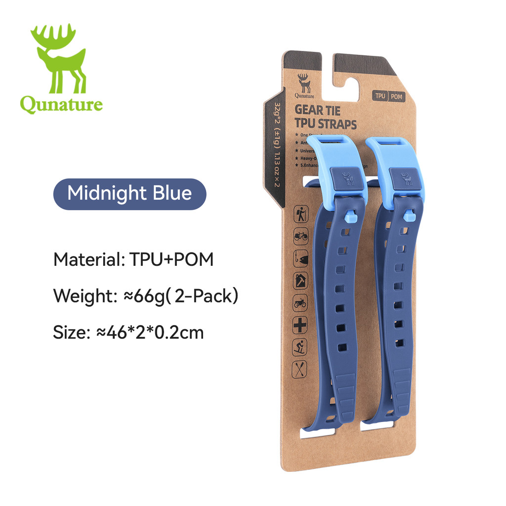 Qunature มัลติฟังก์ชั่น TPU สายรัดกันน้ําสายรัดรอบสวมใส่-ต้านทาน Figure-8 การออกแบบห่วงทนทานผลิตภัณฑ์จักรยานสําหรับปั่นจักรยานทางไกลการขนส่งรายวัน