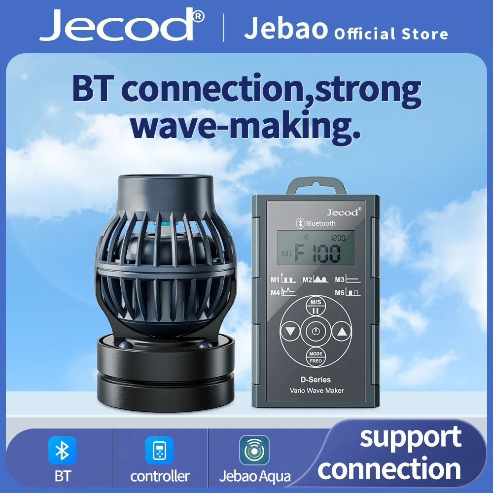Jebao Jecod DWP Series BT WIFI Wave Pump สําหรับ Aquarium App Control DC ถังปลาน้ําเค็มอัจฉริยะ Mute