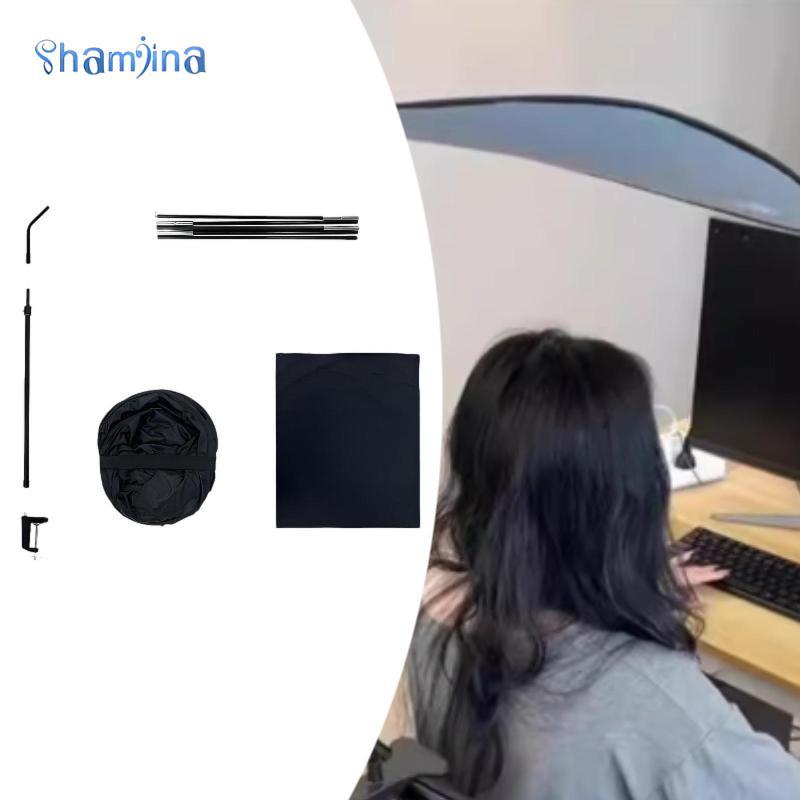 [แชมจินอา] ม่านบังแดดแบบพกพาสําหรับสํานักงานลูกบาศก์และโต๊ะทํางานประกอบง่ายสามารถปรับได้อย่างมืออาชีพ