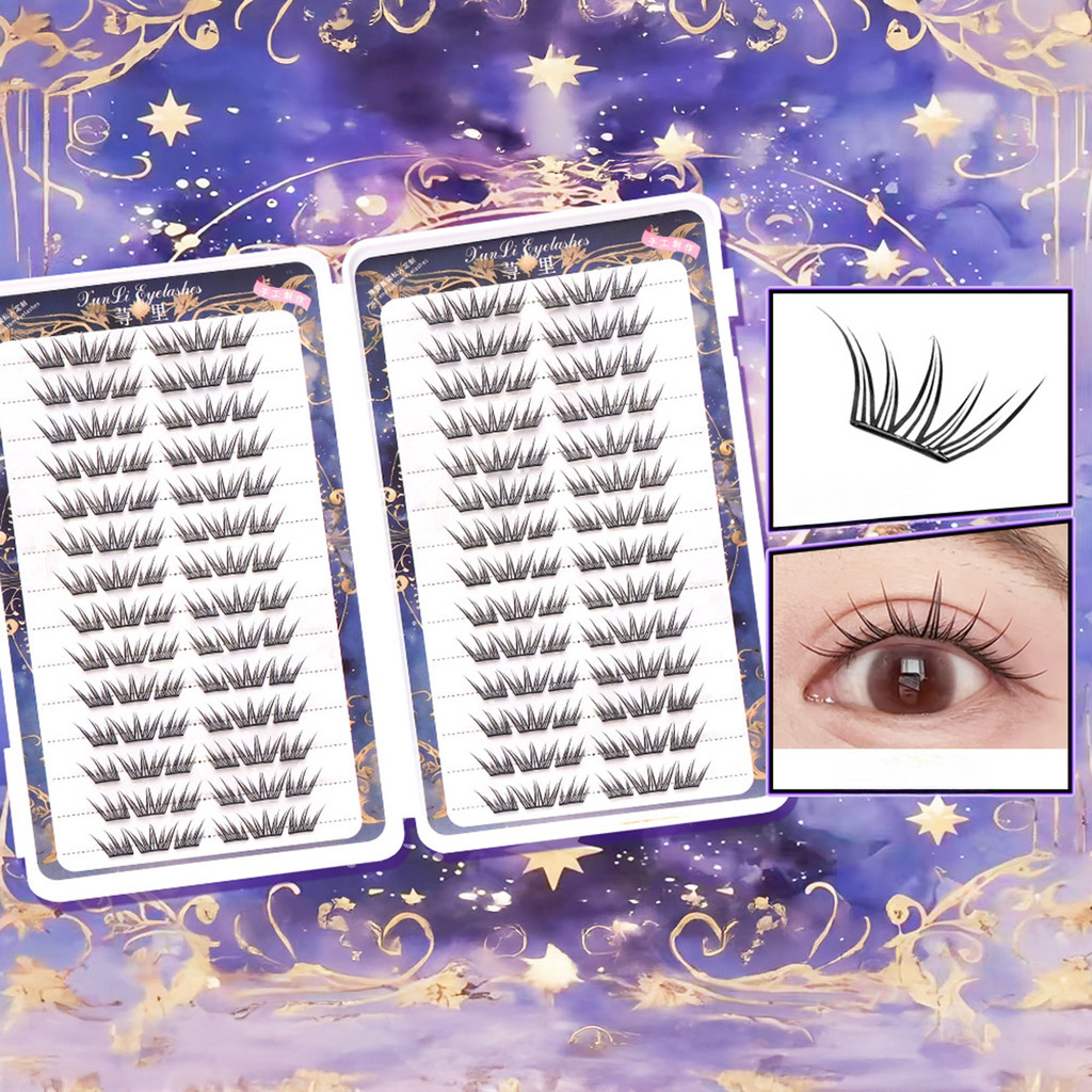 C Curl ขนตาปลอม Extension Soft & สบาย Lash Clusters สําหรับงานแต่งงานหรือวันที่ ราคา ถูกที่สุด ดีลบีเคเค แกลเลอรีภาพที่ 2