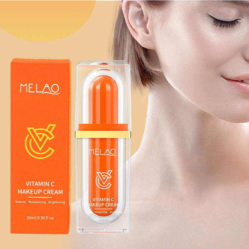 Brilliant skin care MELAOVC แต่งหน้าครีมคอนซีลเลอร์ Five-Vitamin C Nourishing Enhance skin Tone Univ