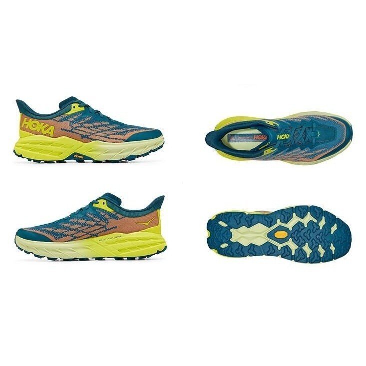 H-0-KA Speedgoat 5 Womens Trail Running Shoes - Bellwether Cyclamen K4ST FTWH