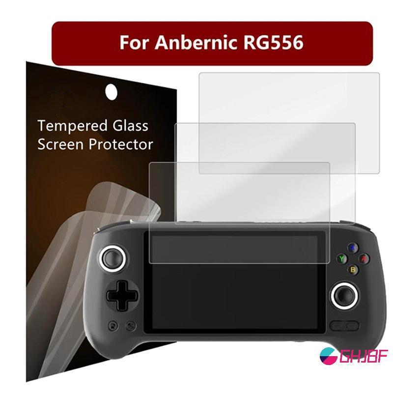 GHJBF] สําหรับ Anbernike RG556 กระจกนิรภัยป้องกันหน้าจอฟิล์มเดิม 9H ความละเอียดสูง RG556 เกมคอนโซลฟิ