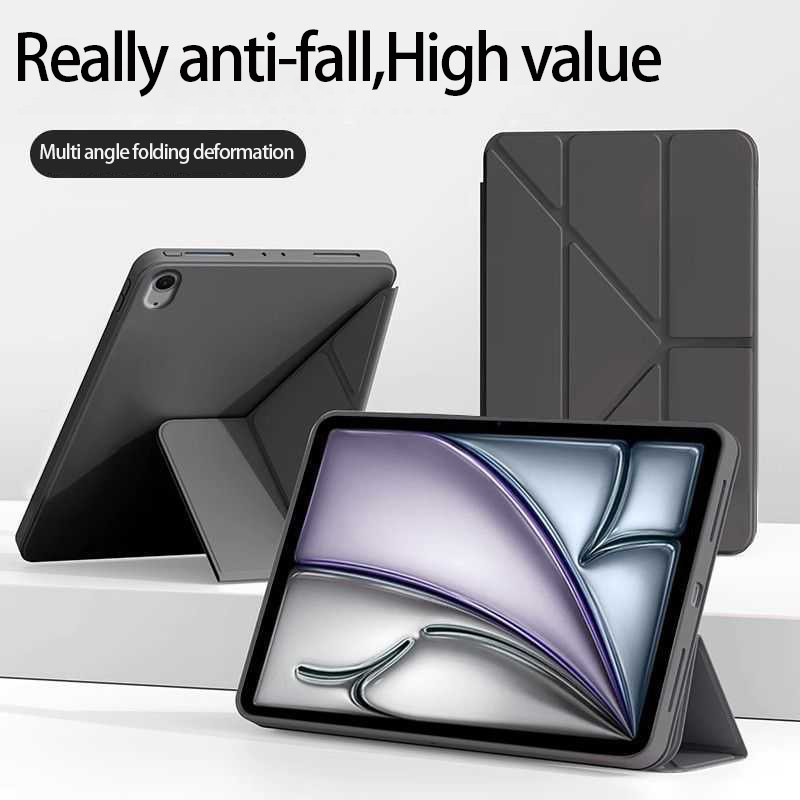 สำหรับเคส Y-พับสําหรับไอแพด gen10/ gen11 A16 gen7/8/9 Air1/2 air6/7 gen5/6 pro11/13 หลายรุ่นไม่มีช่องปากกา กันกระแทก