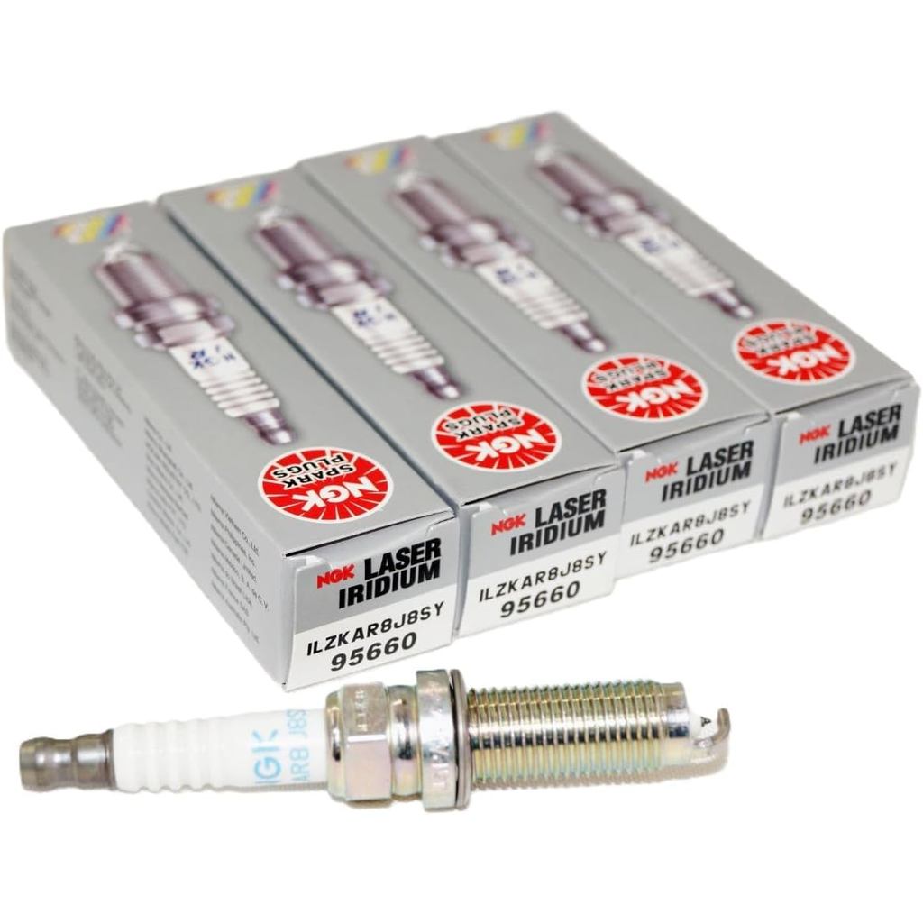 หัวเทียน NGK ILZKAR8J8SY Laser Iridium (95660 Laser Iridium), 4 แพ็ค