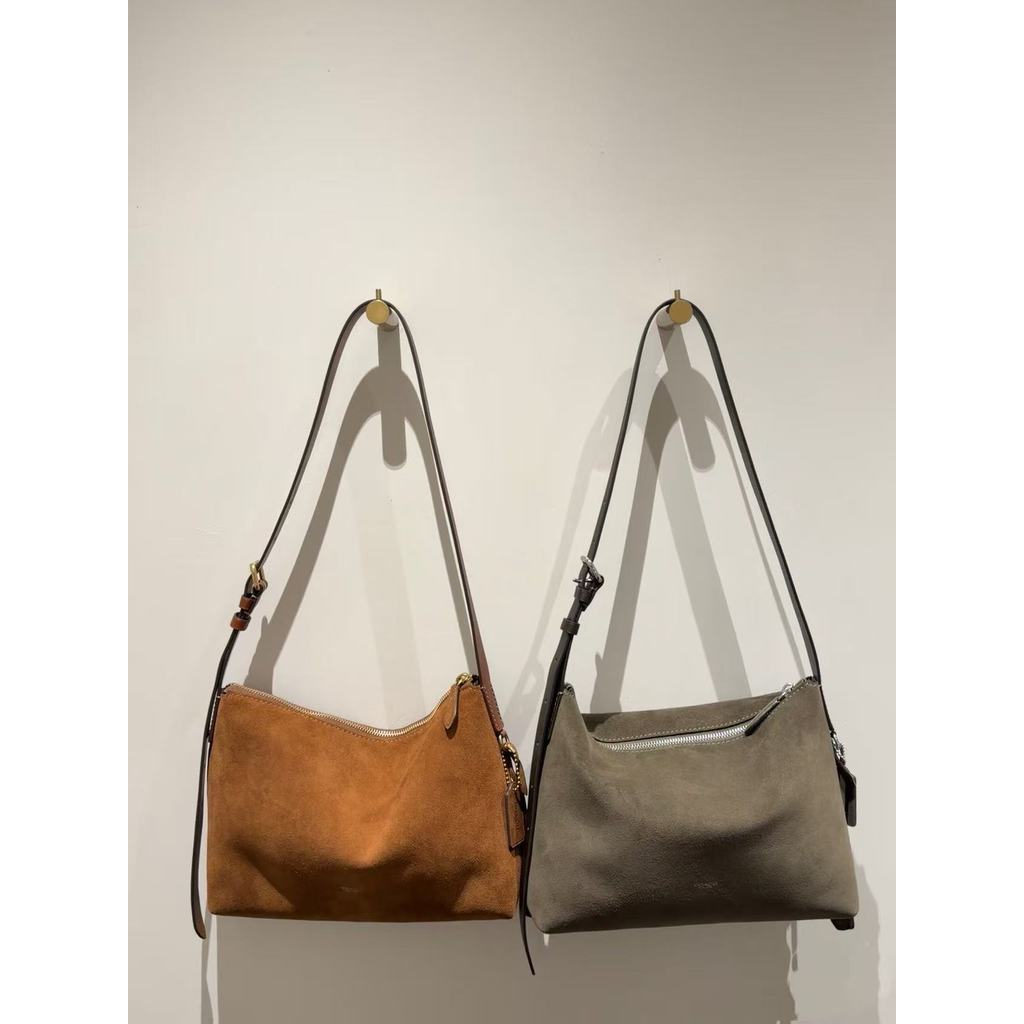 กระเป๋าผู้ชายใหม่ Suede Suede Mott No. 33 Messenger Bag ผู้ชายผู้หญิงสไตล์เดียวกันกระเป๋าสะพายไหล่เด