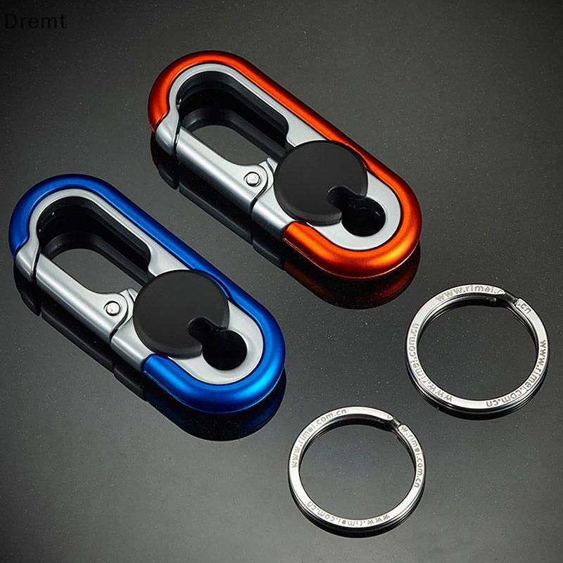 Dremt พวงกุญแจรถ Creative Key Holder ผู้ชายแฟชั่น Camping ปีนเขาโลหะแหวนรถจัดแต่งทรงผม Auto Car Keyring อุปกรณ์เสริม mt