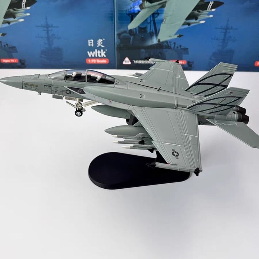 1/72 American F/A-18F Ultimate Bumblebee F18 Carrier Fighter ผลิตภัณฑ์สําเร็จรูปเครื่องบินทหารรุ่นตก