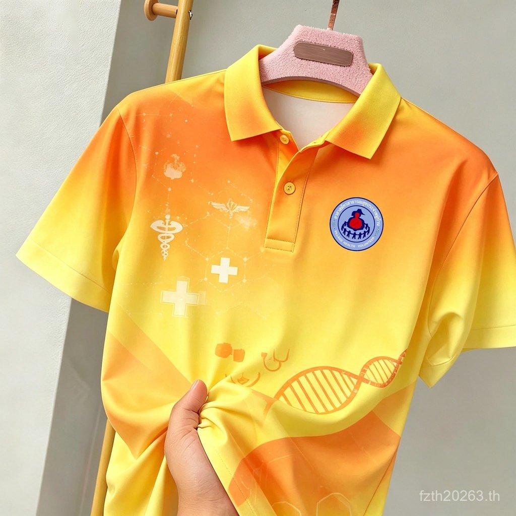 พร้อมส่งทันที เสื้อโปโลอสม (โปโลเฉพาะอาสาสมัคร) มีหลายสี รุ่นผู้ชายและผู้หญิงใส่สบายและทนทาน รหัส