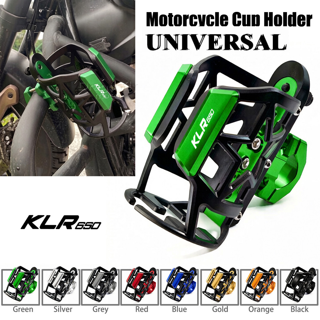 ที่วางแก้วสําหรับ Kawasaki KLR650 KLR 650 KLR250 250 รถจักรยานยนต์เครื่องดื่มขวดน้ํากรงเครื่องดื่มที