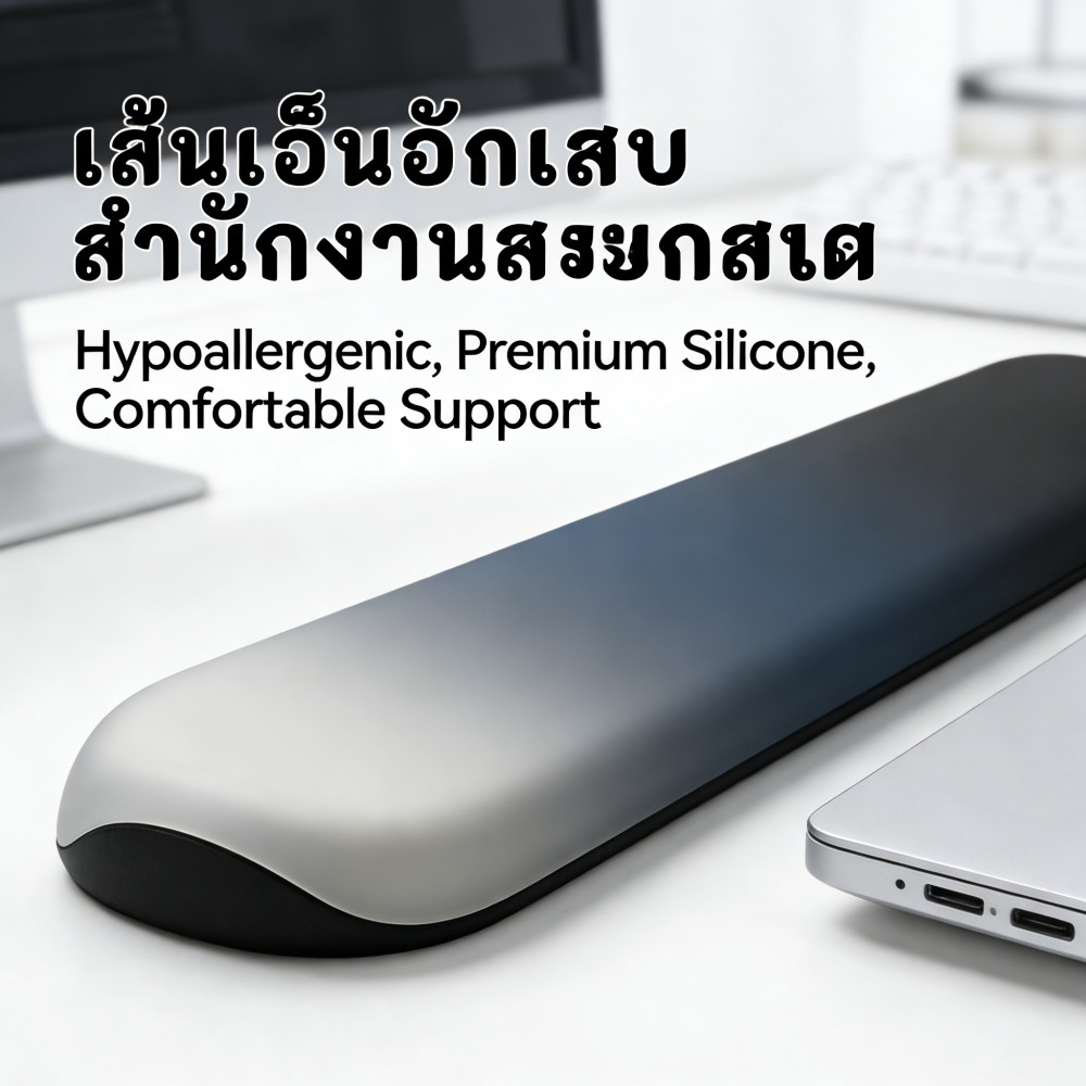 ระดับพรีเมียมซิลิโคนมือรองรับแผ่นรองรองมือรองรับข้อมือฟรีแ