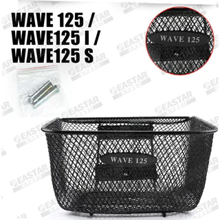 ตะกร้าหน้า เวฟ125 R/S/I บังลม/WAVE100S/WAVE110-Iเก่า ขนาดใหญ่'จุของได้เยอะ