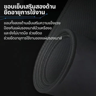 แผ่นรองเมาส์สีดำ แบบหนา พร้อมฐานยางกันลื่น พื้นผิวเรียบ ใช้งานง่าย ทนทาน