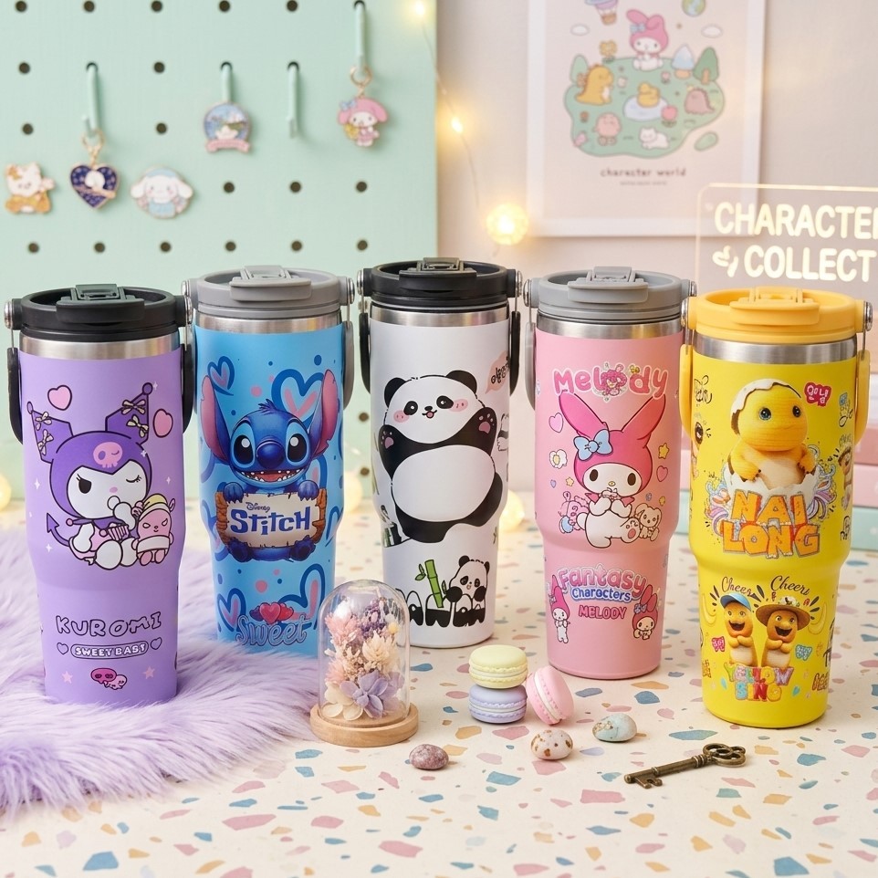 TERMOS RK Tumbler Thermos Character 900ml สแตนเลสทนความร้อนและเย็น
