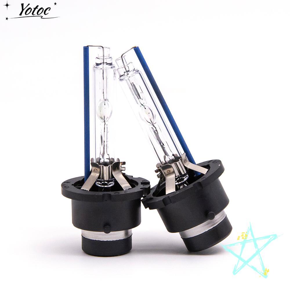 YOTOC ไฟหน้าซีนอน 2 ชิ้น, ไฟหน้า HID สีขาวนวล 35W, 4300K/6000K/8000K เปลี่ยนโดยตรง D2S D2C Xenon HID หลอดไฟรถยนต์