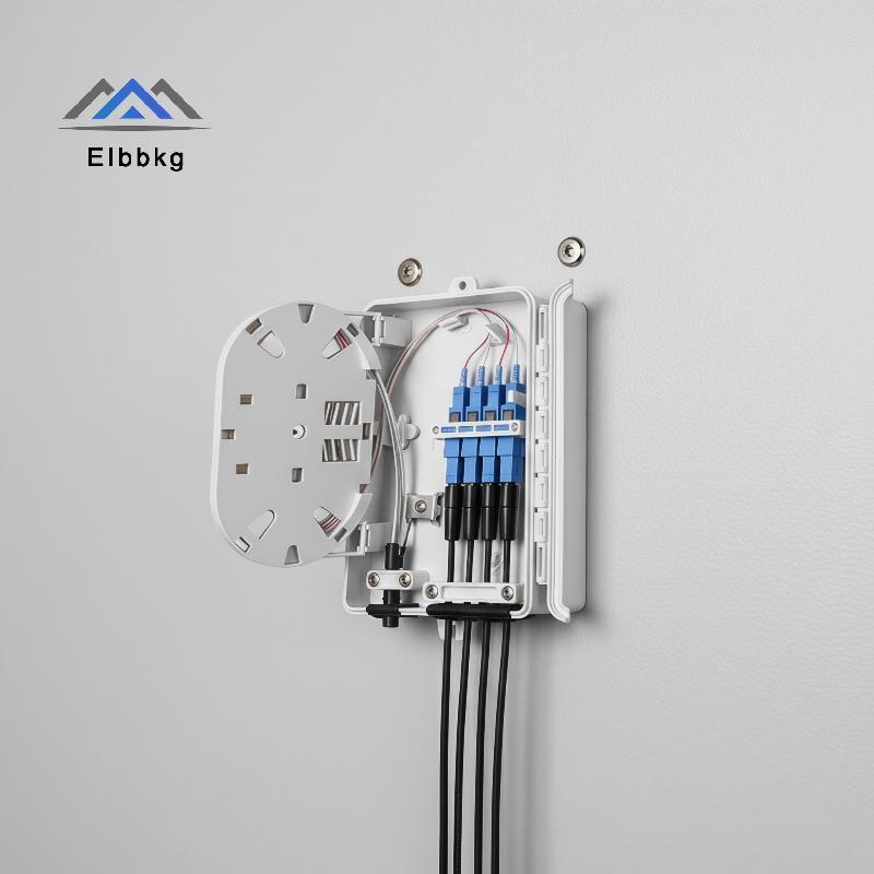 EIbbkg 4 Core Fiber Optic Terminal Box FTTH Entry Device สําหรับ Enterprise Cabling Infrastructure H