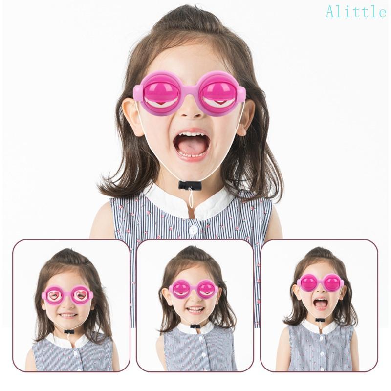 Alia ตลกเล่นตลกแว่นตาของเล่นสยองขวัญ Eyeball Dropping แว่นตา Crazy Eyes ของเล่นสําหรับเด็ก