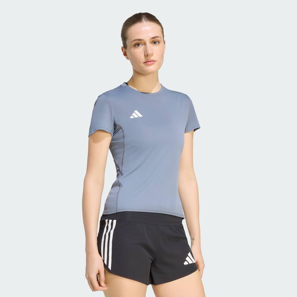adidas วิ่ง เสื้อวิ่ง Adizero Essentials ผู้หญิง สีดำ KG8547