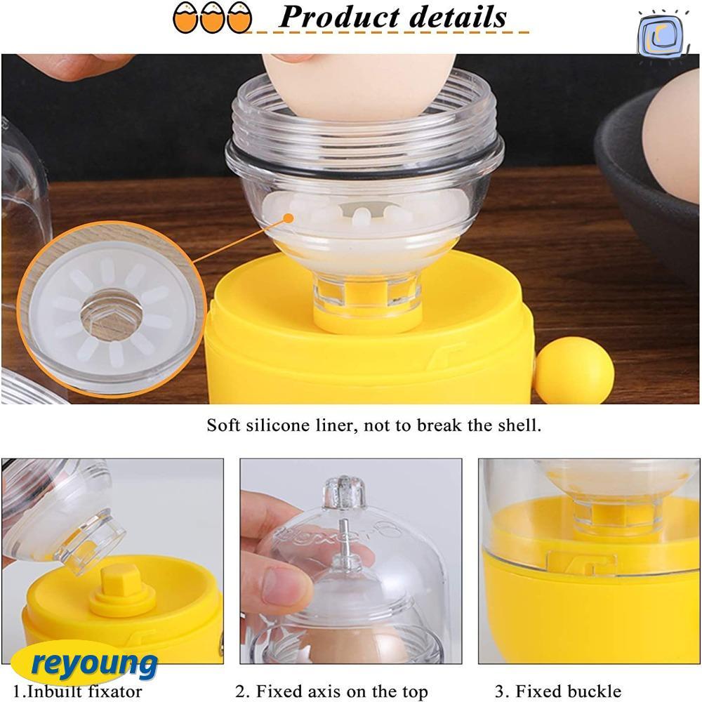 REYOUNG Eggs Spin Mixer โดยไม่ต้อง Breaking Whisk Eggs Cooking Baking Tools