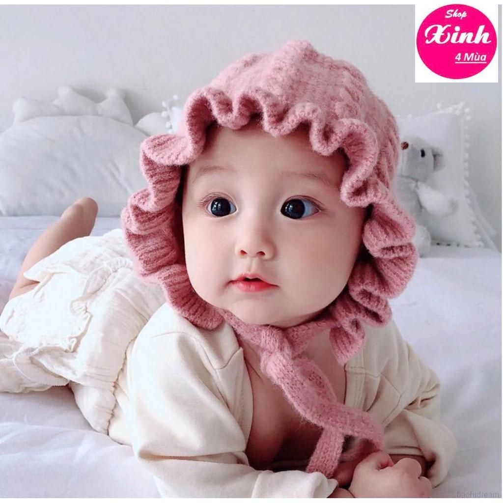 หมวกไหมพรมเด็กผู้หญิงสุดอบอุ่นน่ารัก (เนเธอร์แลนด์) สําหรับเด็กผู้หญิงอายุต่ํากว่า 2 ปี (920sx4ม)